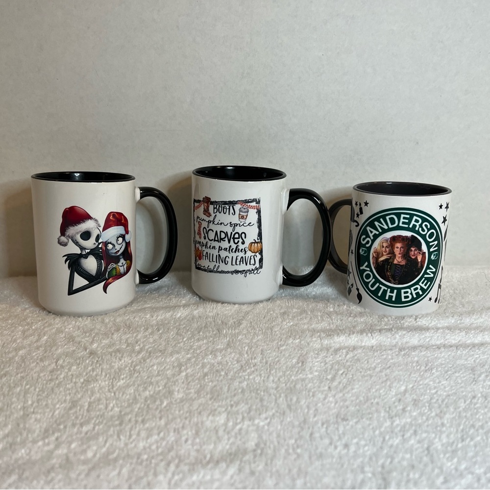 Fall mugs set of 3